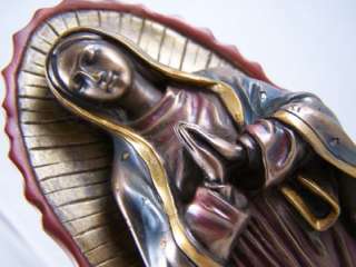 Statue Our Lady of Guadalupe Figurine Virgin Mary Bible  