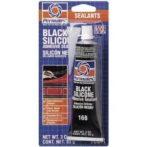 Permatex 81158 3 Ounce Black RTV Silicone Adhesive Sealant 
