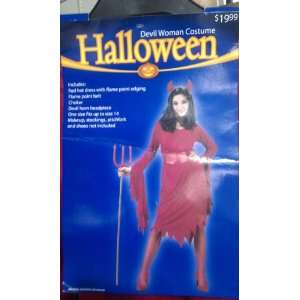  Halloween Devil Woman Costume: Toys & Games