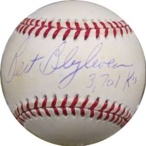 Signed Bert Blyleven Baseball   Off Condition   Autographed Baseballs