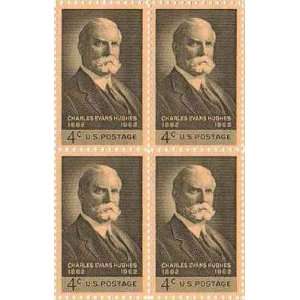  Charles Evans Hughes Set of 4 x 4 Cent US Postage Stamps 