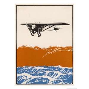  Charles Lindbergh Giclee Poster Print by Edward Shenton 