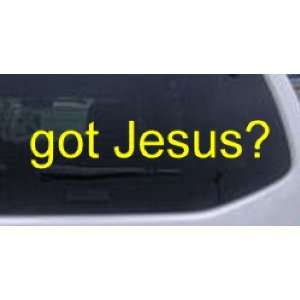 Yellow 48in X 10.4in    Got Jesus Christian Car Window Wall Laptop 