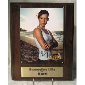  Autographed Evangeline Lilly As Kate From Lost on Plaque 