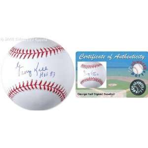 George Kell Autographed Baseball  Details HOF 83 Inscription