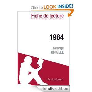 1984 de George Orwell (Fiche de lecture) (French Edition) Hadrien 