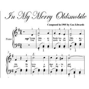   In My Merry Oldsmobile Big Note Piano Sheet Music Gus Edwards Books
