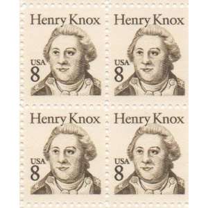 Henry Knox Set of 4 x 8 Cent US Postage Stamps NEW Scot 1851
