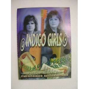 Indigo Girls Handbill Poster Mt. Baker Theater The