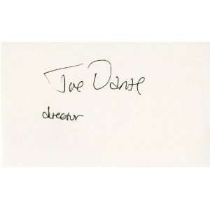  Joe Dante Autographed Signature Card Collectibles