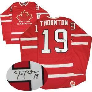 Joe Thornton Signed Jersey Canada Replica dark