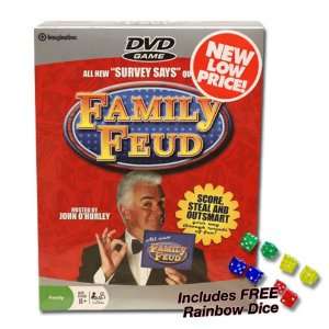  Family Feud DVD Game Plus FREE Rainbow Dice Toys & Games