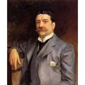 Oil Painting: Portrait of Louis Alexander Fagan: John Singer Sargent H