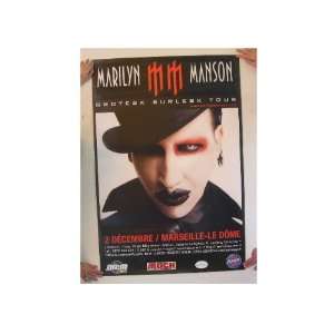 Marilyn Manson Poster Grotesk Burlesk Tour