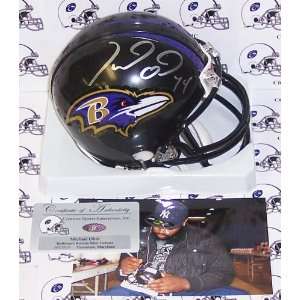 Michael Oher Ravens/Blind Side Signed Autographed Mini Helmet COA
