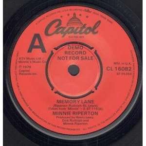   LANE 7 INCH (7 VINYL 45) UK CAPITOL 1979 MINNIE RIPERTON Music