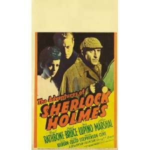   of Sherlock Holmes Poster Window Card 14x22 Basil Rathbone Nigel Bruce