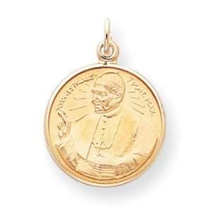  14k Pope John Paul II Medal Charm Jewelry