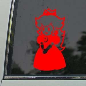  Mario Red Decal PRINCESS PEACH Wii Truck Window Red 