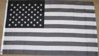 3X5 BLACK & WHITE AMERICAN FLAG B/W USA 3X5 NEW F996  