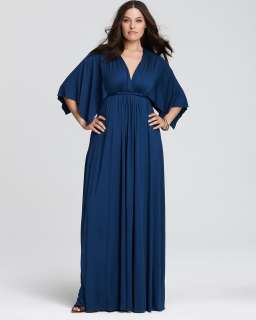 Rachel Pally White Label Plus Size Caftan Knit Maxi Dress 