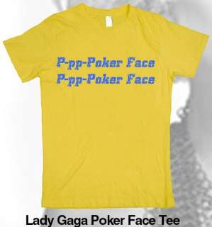 LADY GAGA T Shirt monster ball tour, Poker face T shirt  