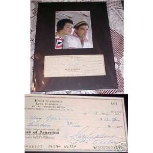  Rory & Lita Calhoun Signed Personal CHECK MATTED   Sports 