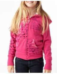 Roxy Girls Size (7 16) Sherpa Apple Cider Hoodie Sweatshirt Pink