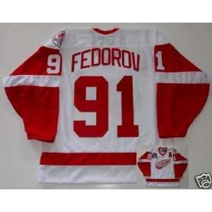 SERGEI FEDOROV Detroit Red Wings Jersey 1998 CUP PATCH   Medium