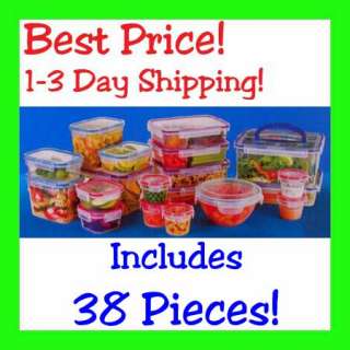 New 38 Pc. Snapware Food Storage Containers Airtight  