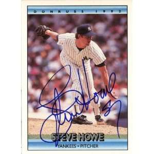 Steve Howe Autographed Donruss 1992 Card #106 New York Yankees