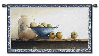 COUNTRY CROCK FRUIT BOWL ART TAPESTRY WALL HANGING  