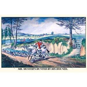  Print   Mr. Musters Hunted by His Hounds   Artist Henry Thomas 