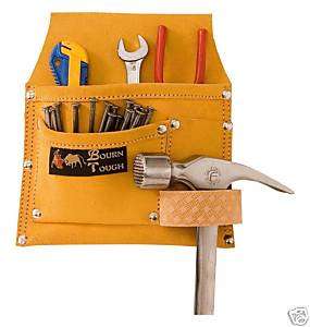Pocket Suede Leather Contractors Nail & Tool Pouch Bag  