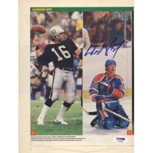 Wayne Gretzky Autographed Picture   Psa Dna Coa Hof   Autographed NHL 