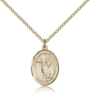 Gold filled Saint Paul of the Cross Pendant Necklace St  