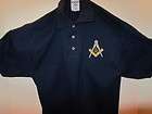 masonic blue lodge navy blue golf shirt new more options