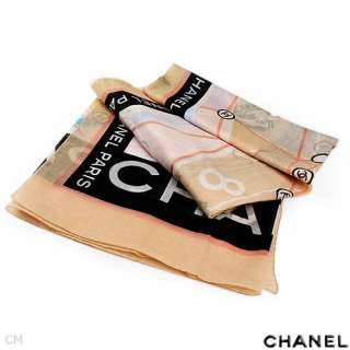 Authentic CHANEL New Cotton Scarf  