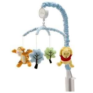 Disney Pooh Up and Away Musical Mobile, Blue: Baby