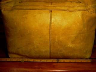   distressed COLOMBIAN leather gym duffle luggage travel messenger bag