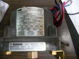   VACUUM ACTUATED SWITCH .03 3. PSI. Adjustable range 10psi, 7030mm/H2O