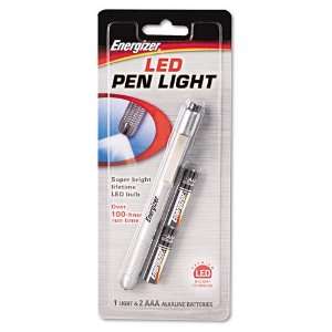  Energizer Aluminum Pen LED Flashlight, Two AAA Batteries 