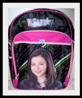  off to school with this cool backpack decorated with a trendy ICarly 