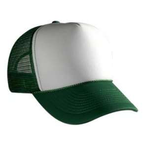 Blank Trucker Hat/Cap   Baseball, Golf, Fishing   Green/White Front 
