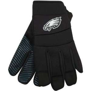 com NFL McArthur Philadelphia Eagles Black Deluxe Utility Work Gloves 