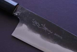 Japanese sushi chef knife Black Finish KURO UCHI Santoku 18cm  