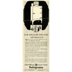  1928 Ad General Electric Fridge Freezer Refrigeration 