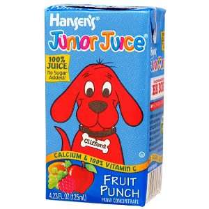 Hansen Beverage Fruit Punch Junior Juice, 4.23 Ounce Boxes (Pack of 44 
