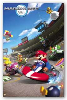 VIDEO GAME POSTER Mario Kart   Nintendo Wii  