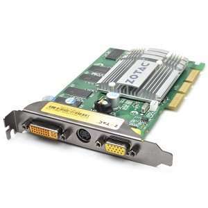  ZOTAC GeForce FX5500 256MB DDR AGP DVI/VGA Video Card w/TV 
